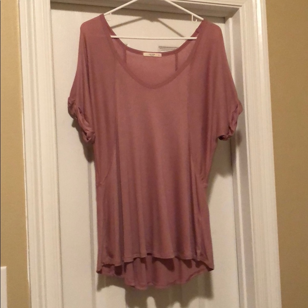 Pink short sleeve top